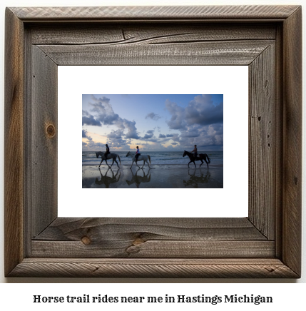 horse trail rides near me in Hastings, Michigan